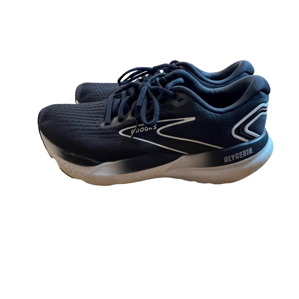 Brooks Glycerin 21 Womens Running Shoes Black White Size‎ 8.5 Medium 1204081B090